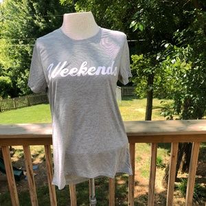 Weekends Gray T-Shirt, NWT, L